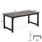 Tribesigns Large Office Desk Computer Table Study Writing Desk Workstation for Home Office Modern Computer Desk - VibraStore