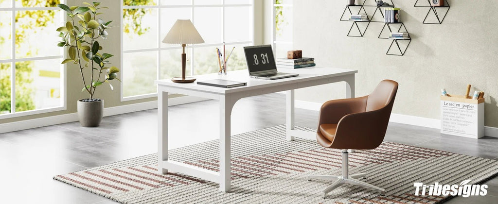 Tribesigns Large Office Desk Computer Table Study Writing Desk Workstation for Home Office Modern Computer Desk - VibraStore