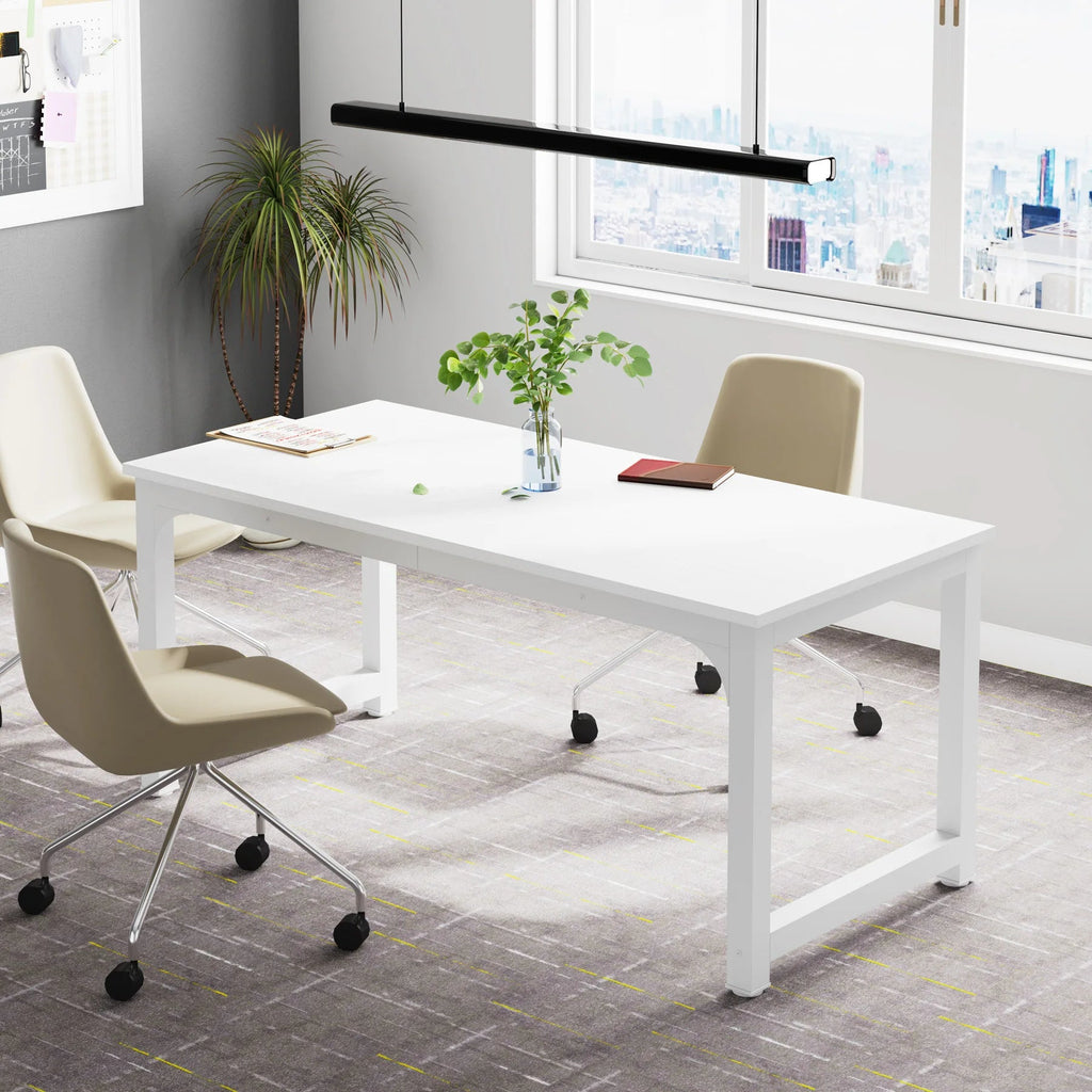Tribesigns Large Office Desk Computer Table Study Writing Desk Workstation for Home Office Modern Computer Desk - VibraStore