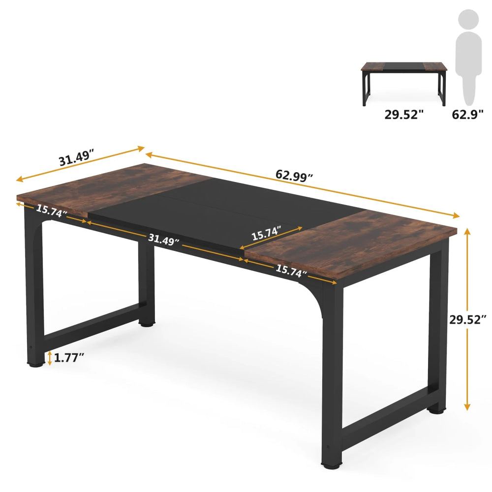 Tribesigns Large Office Desk Computer Table Study Writing Desk Workstation for Home Office Modern Computer Desk - VibraStore