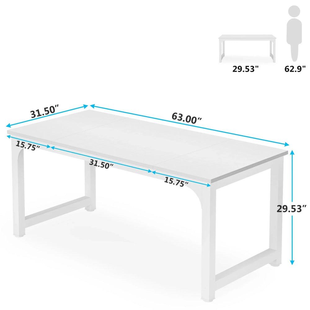 Tribesigns Large Office Desk Computer Table Study Writing Desk Workstation for Home Office Modern Computer Desk - VibraStore