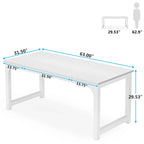 Tribesigns Large Office Desk Computer Table Study Writing Desk Workstation for Home Office Modern Computer Desk - VibraStore