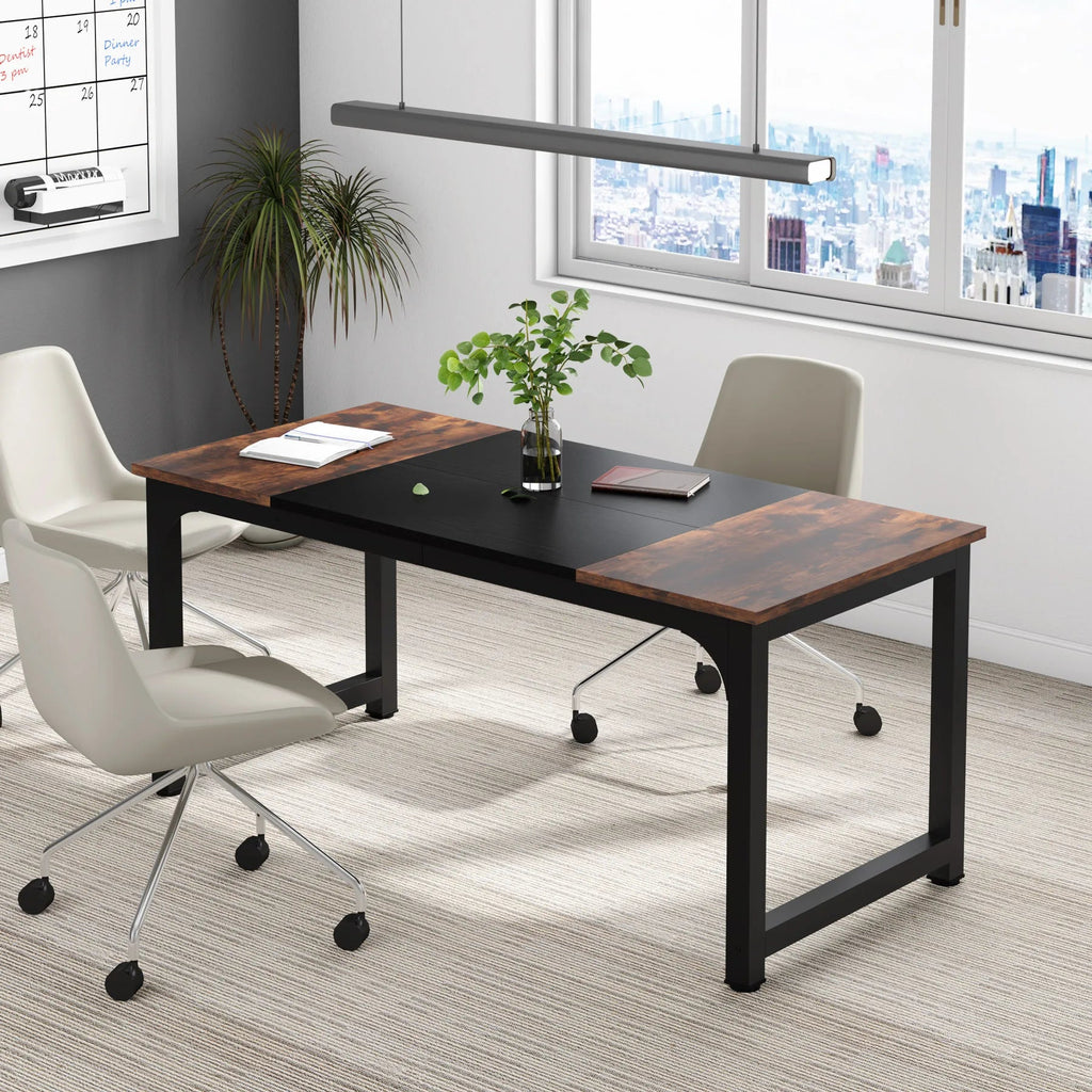 Tribesigns Large Office Desk Computer Table Study Writing Desk Workstation for Home Office Modern Computer Desk - VibraStore