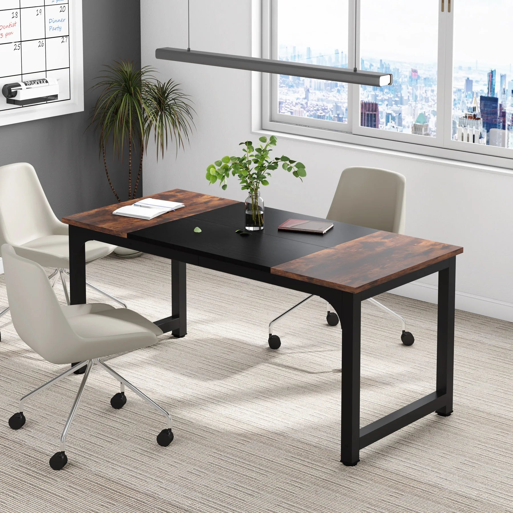 Tribesigns Large Office Desk Computer Table Study Writing Desk Workstation for Home Office Modern Computer Desk - VibraStore