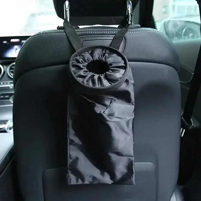 Universal Car Garbage Bag Back Seat Headrest Litter Trash Garbage Can - VibraStore