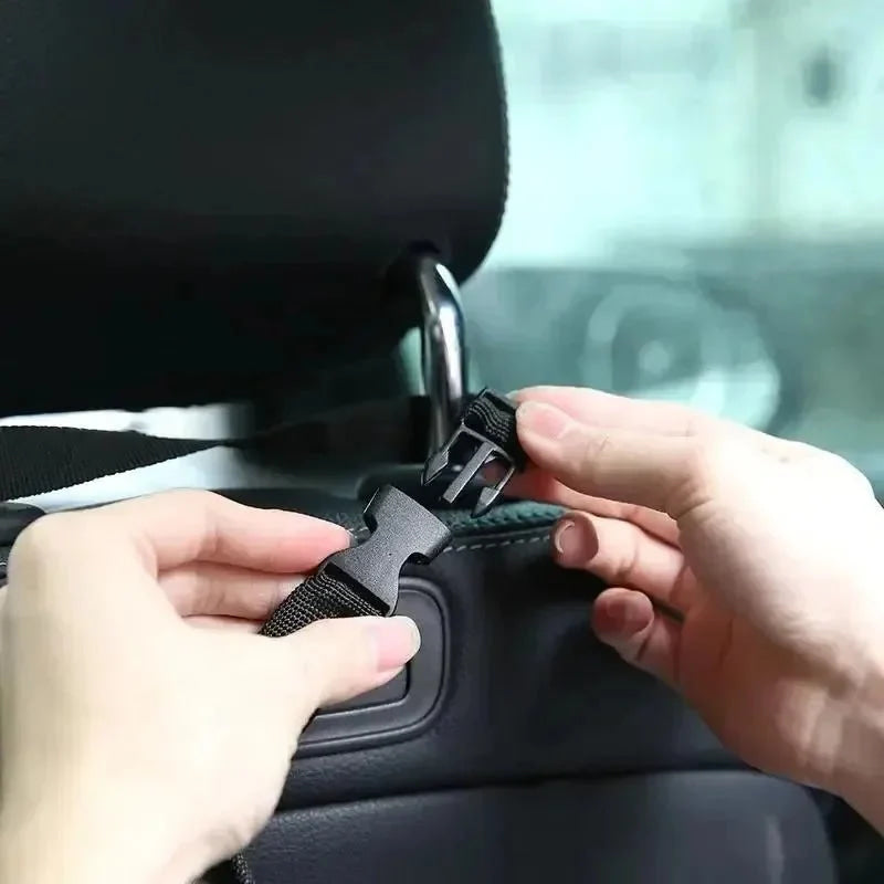 Universal Car Garbage Bag Back Seat Headrest Litter Trash Garbage Can - VibraStore