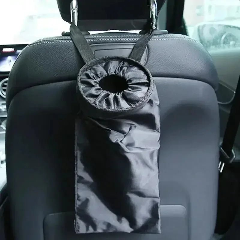 Universal Car Garbage Bag Back Seat Headrest Litter Trash Garbage Can - VibraStore