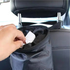 Universal Car Garbage Bag Back Seat Headrest Litter Trash Garbage Can - VibraStore
