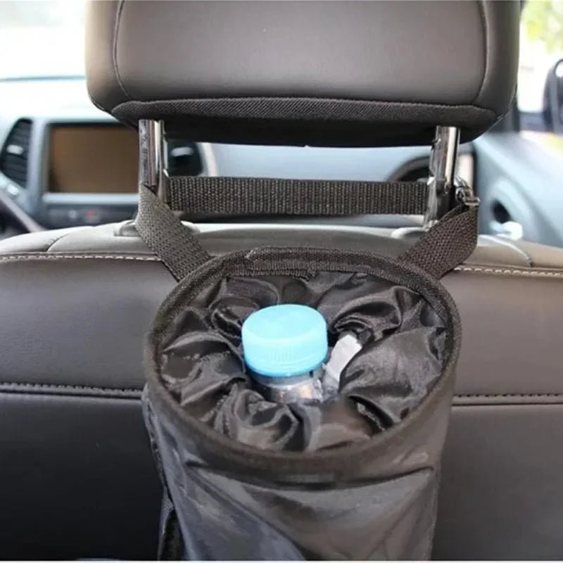 Universal Car Garbage Bag Back Seat Headrest Litter Trash Garbage Can - VibraStore
