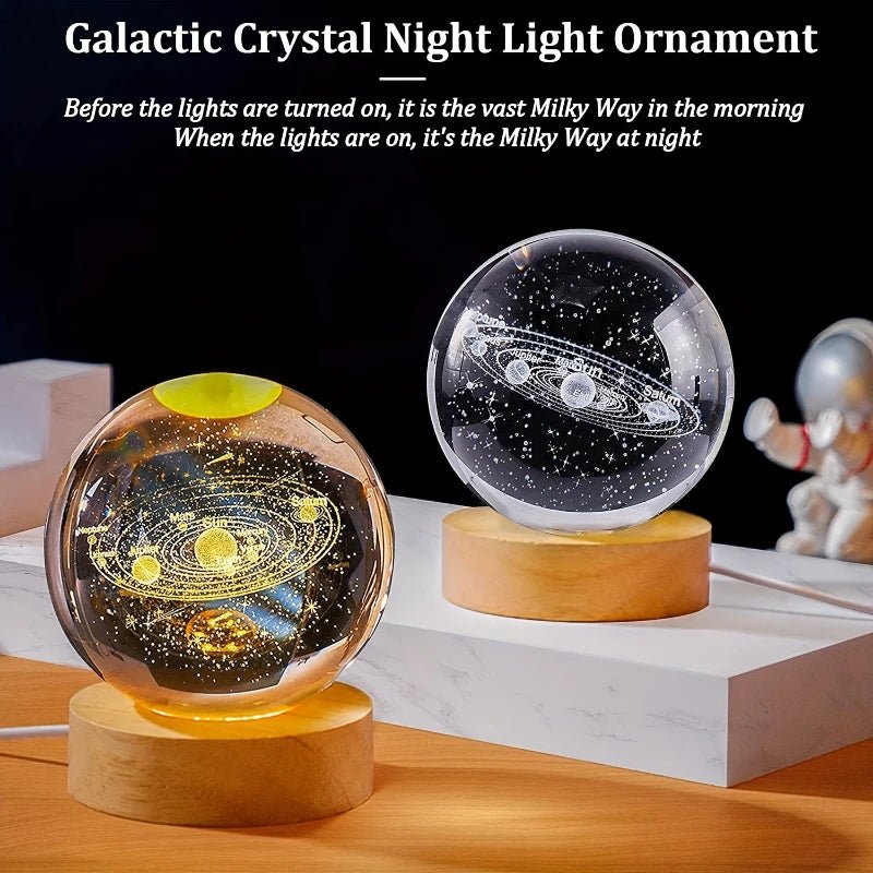 Lámpara USB LED 3D Galaxia Saturno - Regalo Creativo Navidad para Niños. - VibraStore
