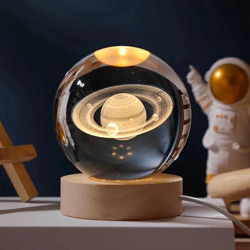 Lámpara USB LED 3D Galaxia Saturno - Regalo Creativo Navidad para Niños. - VibraStore
