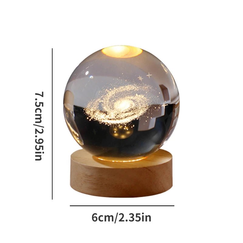 Lámpara USB LED 3D Galaxia Saturno - Regalo Creativo Navidad para Niños. - VibraStore
