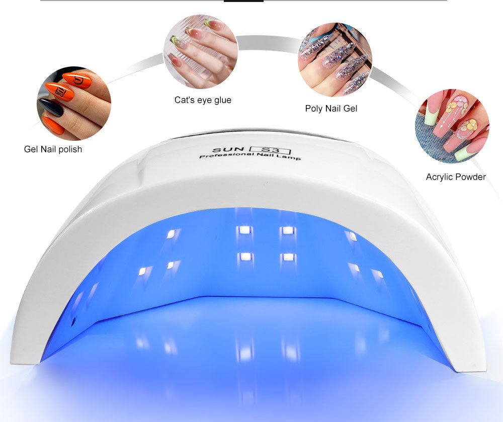 UV Nail Lamp, UV Light For Gel Nails LED Nail Dryer With 3 Timer, Smart Sensor, LCD Display Fast Curing Gel Nail Polish Nail Art Tools Manicure Accessories - VibraStore