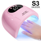 UV Nail Lamp, UV Light For Gel Nails LED Nail Dryer With 3 Timer, Smart Sensor, LCD Display Fast Curing Gel Nail Polish Nail Art Tools Manicure Accessories - VibraStore