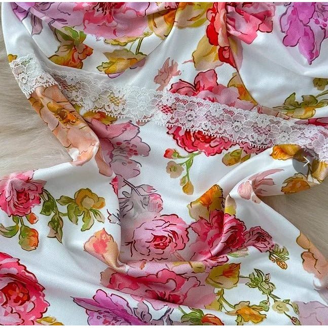 Verano 2025 Vestido largo con estampado floral para mujer, sin mangas, estilo playero, tirantes finos, vestido largo ajustado para fiesta de cumpleaños - VibraStore