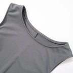 Vestido de mujer sin mangas de punto ajustado A - Line femenino cuello redondo Mini vestidos sin siete vaina 2024 ropa de verano ropa de calle Y2K Qtraf2411 - VibraStore