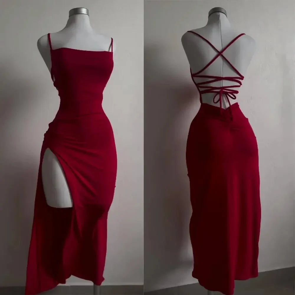 vestido de verano de alta sensibilidad correa halter Spice Girl bolso vestido de cadera - VibraStore