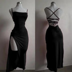 vestido de verano de alta sensibilidad correa halter Spice Girl bolso vestido de cadera - VibraStore