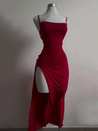 vestido de verano de alta sensibilidad correa halter Spice Girl bolso vestido de cadera - VibraStore