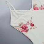 Vestido sin mangas con tirantes y estampado Floral, vestido elegante de verano para mujer, vestido Halter para fiesta en la playa, vestidos largos ajustados con cuello en V a la moda para mujer - VibraStore