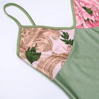 Vestido sin mangas con tirantes y estampado Floral, vestido elegante de verano para mujer, vestido Halter para fiesta en la playa, vestidos largos ajustados con cuello en V a la moda para mujer - VibraStore