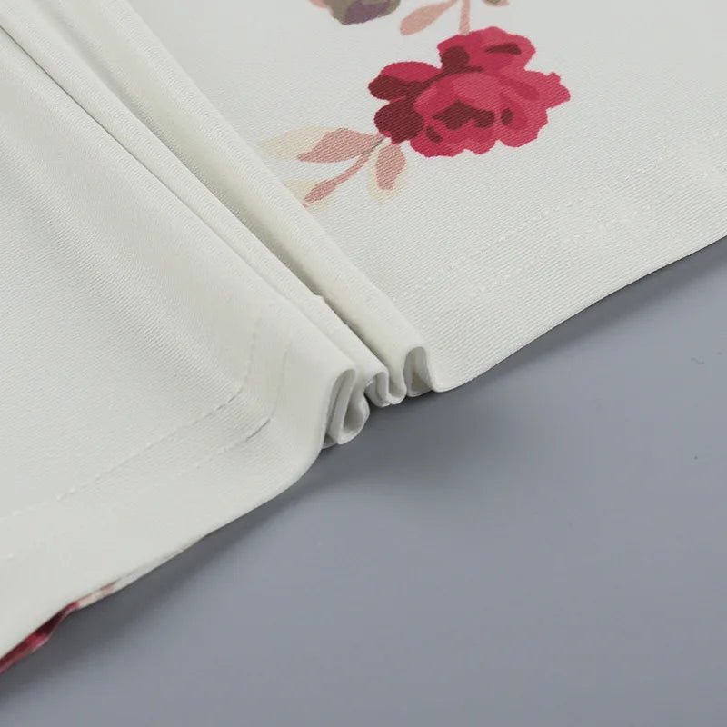 Vestido sin mangas con tirantes y estampado Floral, vestido elegante de verano para mujer, vestido Halter para fiesta en la playa, vestidos largos ajustados con cuello en V a la moda para mujer - VibraStore