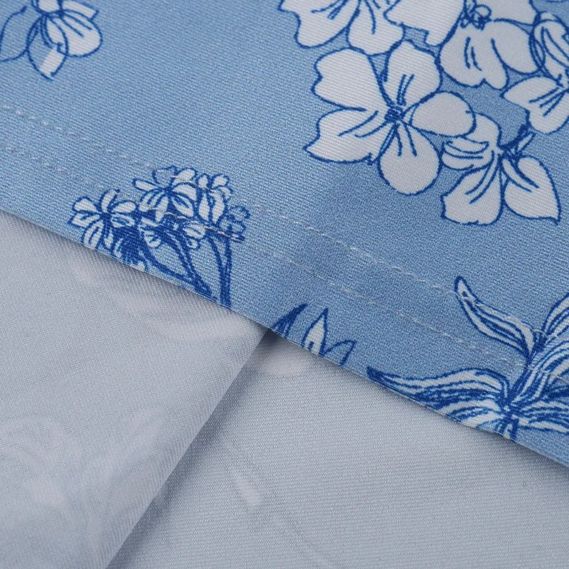 Vestido sin mangas con tirantes y estampado Floral, vestido elegante de verano para mujer, vestido Halter para fiesta en la playa, vestidos largos ajustados con cuello en V a la moda para mujer - VibraStore