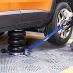 VEVOR Air Jack, 3 Ton 6600 Lbs Triple Bag Air Jack, Airbag Jack With Six Steel Pipes, Lift Up, 3 - 5 S Fast Lifting Pneumatic Jack, With Adjustable Long Handles For Cars, Garages, Repair Blue - VibraStore