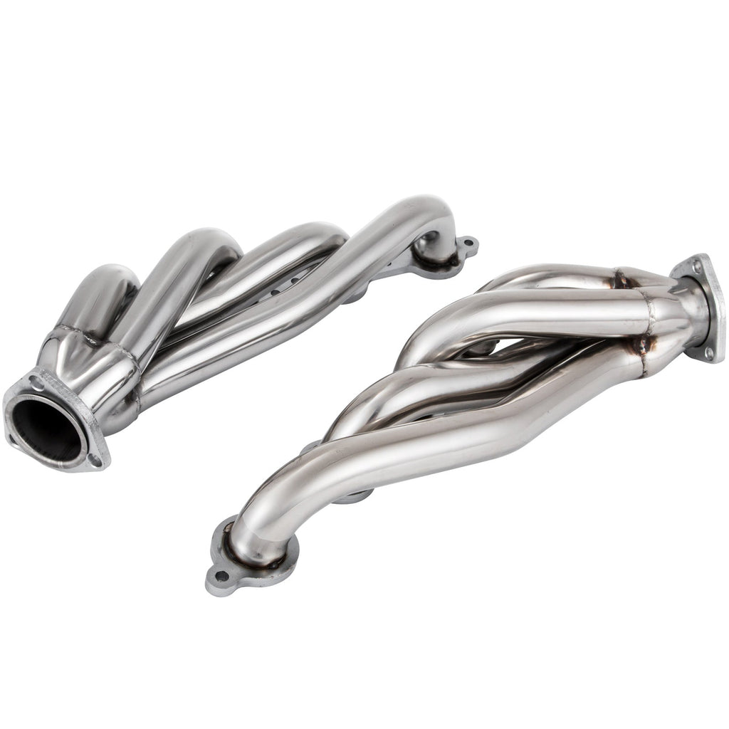 VEVOR Exhaust Header Set 1 Exhaust Turbo Headers, Stainless Steel Exhaust Manifold Headers, Shorty Engine Conversion LS Swap Exhaust Headers For Chevy LS1 LS2 LS3 LS6 LS10 SUV Truck Car - VibraStore