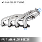 VEVOR Exhaust Header Set 1 Exhaust Turbo Headers, Stainless Steel Exhaust Manifold Headers, Shorty Engine Conversion LS Swap Exhaust Headers For Chevy LS1 LS2 LS3 LS6 LS10 SUV Truck Car - VibraStore