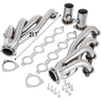 VEVOR Exhaust Header Set 1 Exhaust Turbo Headers, Stainless Steel Exhaust Manifold Headers, Shorty Engine Conversion LS Swap Exhaust Headers For Chevy LS1 LS2 LS3 LS6 LS10 SUV Truck Car - VibraStore