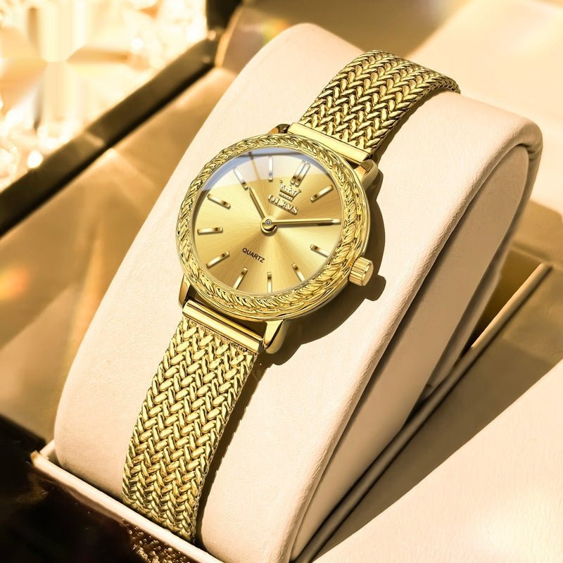 Vintage Fashion Square Quartz Watch With Rhinestones - VibraStore