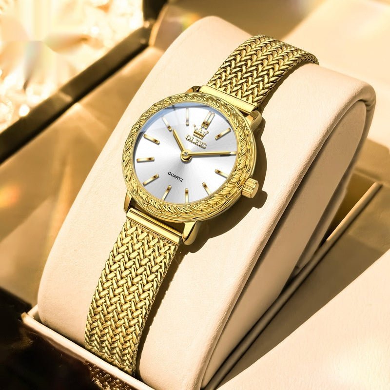 Vintage Fashion Square Quartz Watch With Rhinestones - VibraStore