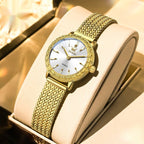 Vintage Fashion Square Quartz Watch With Rhinestones - VibraStore