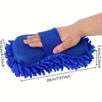 Washing Sponge Brush Soft Chenille Coral Fleece Microfiber Washing Brush Car Body Cleaning Water Absorbtion Brushes Detailing - VibraStore
