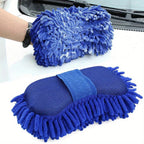 Washing Sponge Brush Soft Chenille Coral Fleece Microfiber Washing Brush Car Body Cleaning Water Absorbtion Brushes Detailing - VibraStore