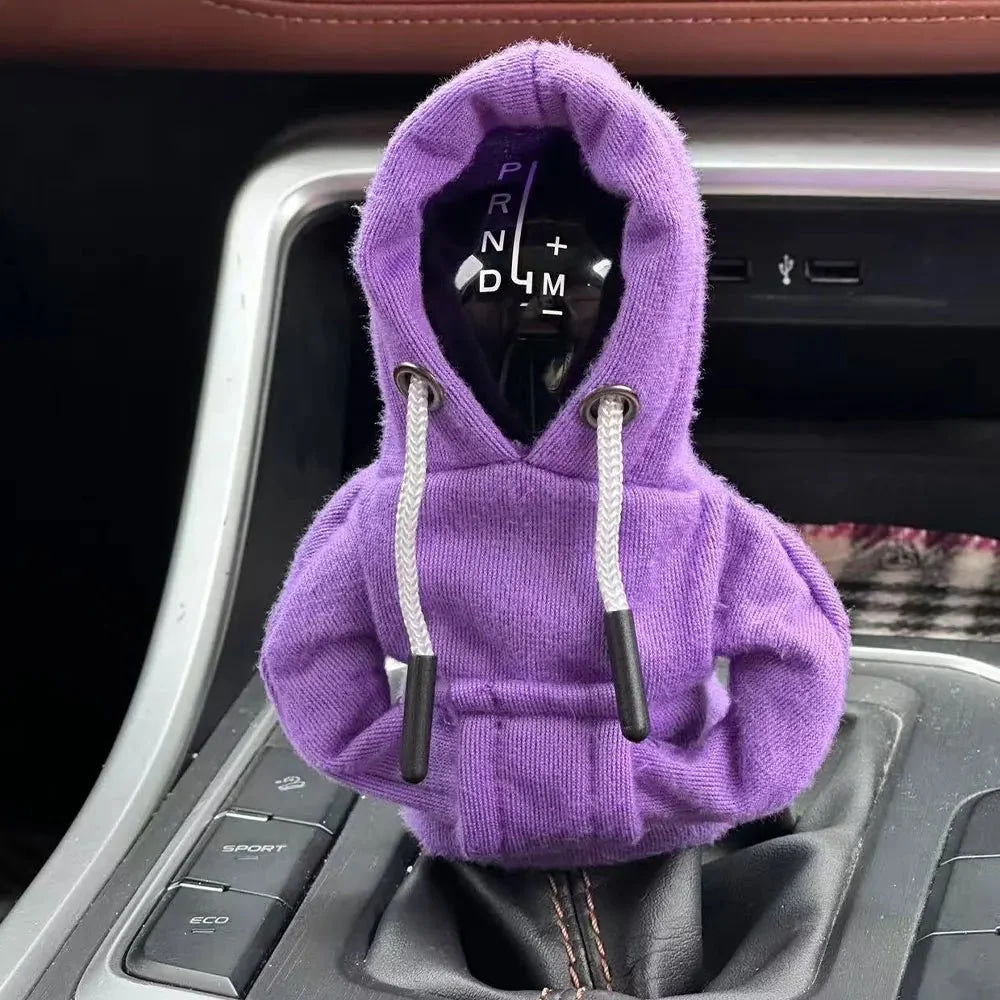 Winter Car Gear Shift Hoodie Cover Shift Cover Gear Handle Decoration Manual Automatic Universal Car Shift Lever Interior Decor - VibraStore