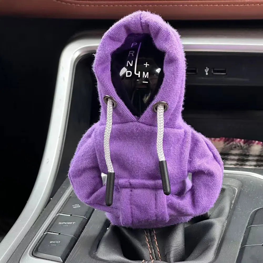Winter Car Gear Shift Hoodie Cover Shift Cover Gear Handle Decoration Manual Automatic Universal Car Shift Lever Interior Decor - VibraStore