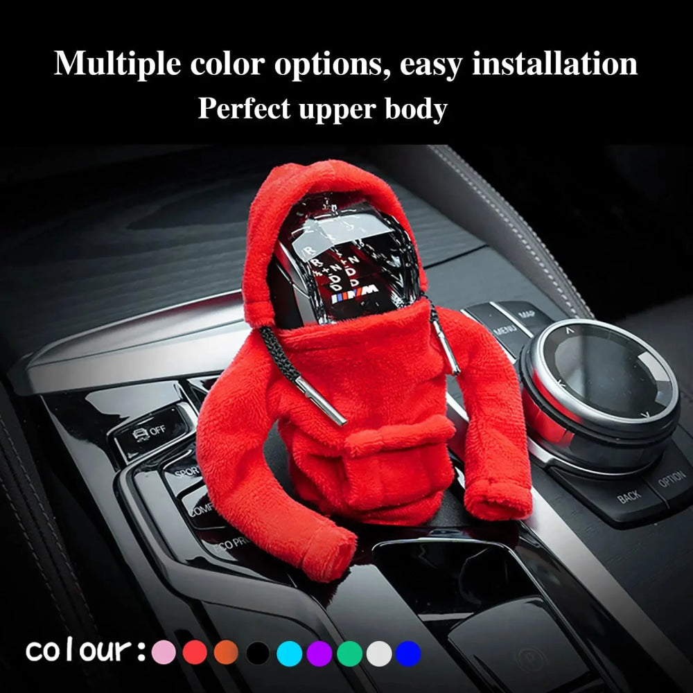 Winter Car Gear Shift Hoodie Cover Shift Cover Gear Handle Decoration Manual Automatic Universal Car Shift Lever Interior Decor - VibraStore