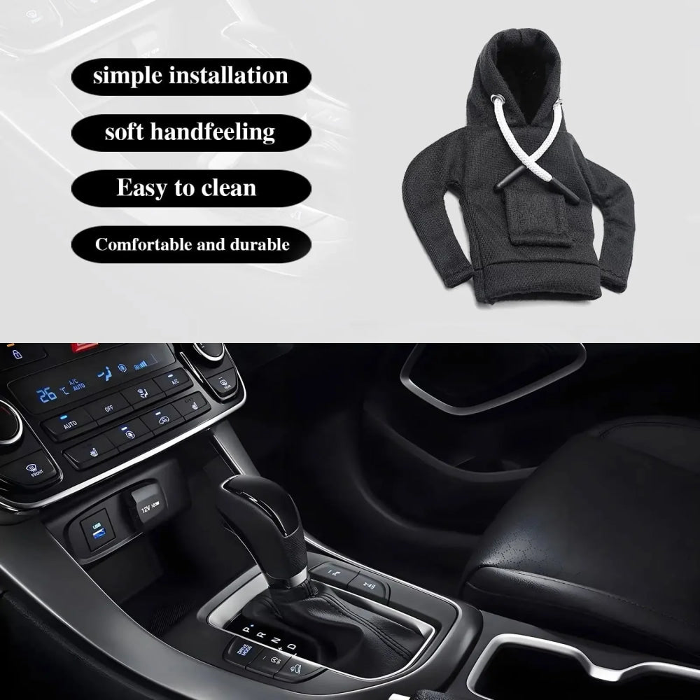 Winter Car Gear Shift Hoodie Cover Shift Cover Gear Handle Decoration Manual Automatic Universal Car Shift Lever Interior Decor - VibraStore