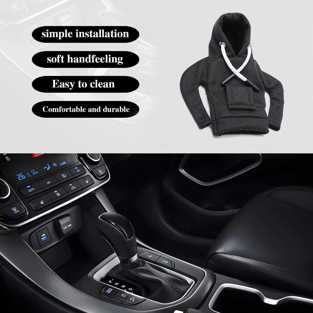Winter Car Gear Shift Hoodie Cover Shift Cover Gear Handle Decoration Manual Automatic Universal Car Shift Lever Interior Decor - VibraStore