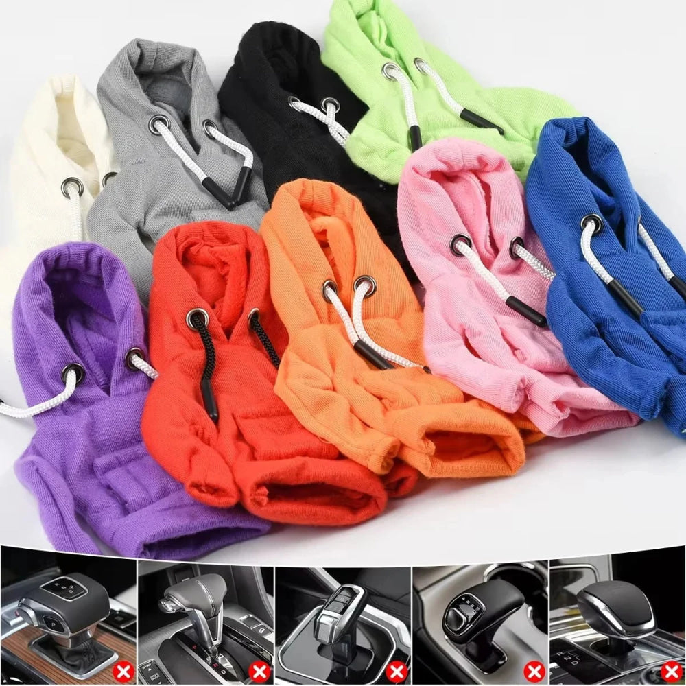Winter Car Gear Shift Hoodie Cover Shift Cover Gear Handle Decoration Manual Automatic Universal Car Shift Lever Interior Decor - VibraStore