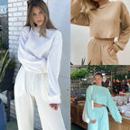 Women's Autumn And Winter New Casual Sweatshirt Outfit - VibraStore