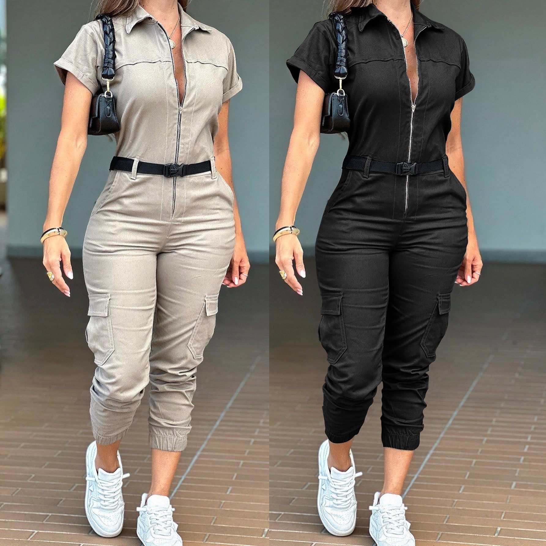 Women's Casual Work Clothes Jumpsuit - VibraStore