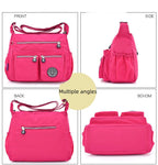 Women's Single Shoulder Crossbody Bag Lightweight Nylon Cloth Bag Casual Women's Bag - VibraStore