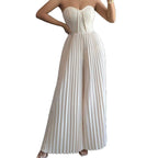 Women's Solid - color Tube Top With Waist - cinching Design - VibraStore