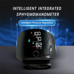 Wrist Sphygmomanometer Rechargeable Blood Pressure Meter Wrist Blood Pressure Eter Smart Touch Screen Blood Pressure Meter Household Electronics - VibraStore