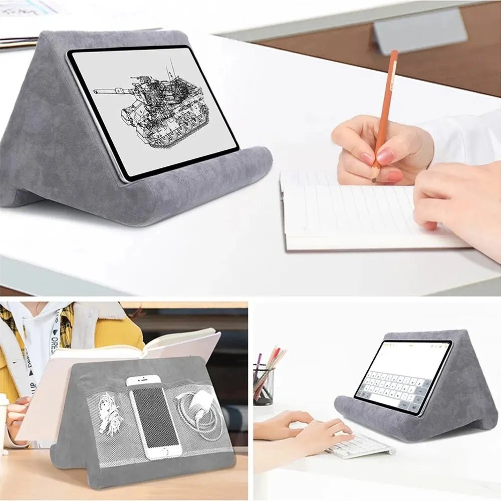 Tablet Sponge Pillow Stand: Comfy Hands-Free Reading - VibraStore