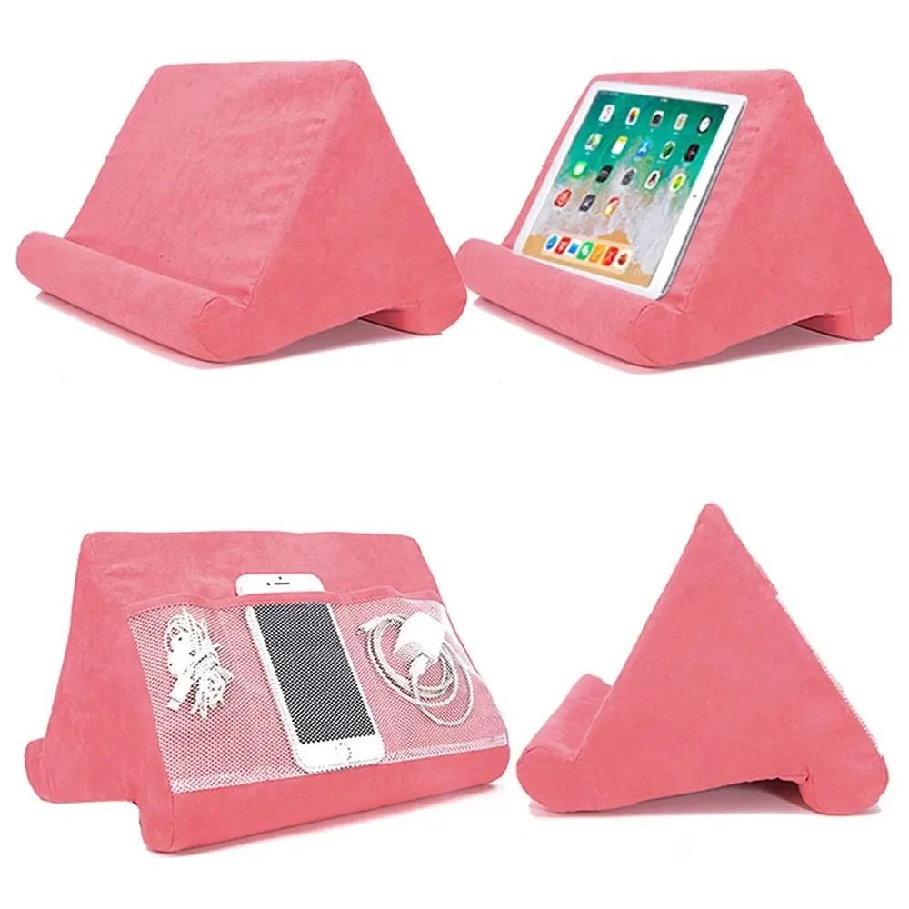 Tablet Sponge Pillow Stand: Comfy Hands-Free Reading - VibraStore