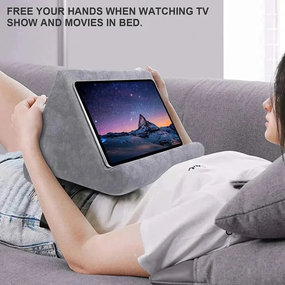 Tablet Sponge Pillow Stand: Comfy Hands-Free Reading - VibraStore